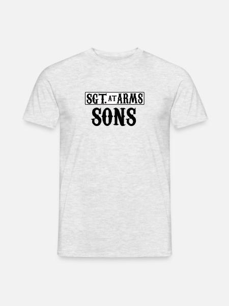 Sgt. At Arms Sons - Männer T-Shirt - Grau meliert