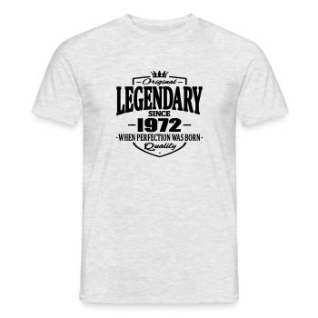 Légendaire depuis 1972 - T-shirt homme - gris chiné - Devant - AI Model Male 178 dark (178cm)