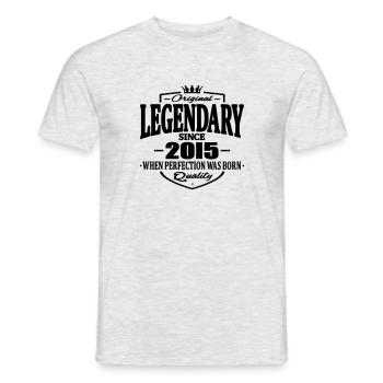 Légendaire depuis 2015 - T-shirt homme - gris chiné - Devant - AI Model Male 178 dark (178cm)