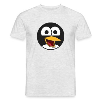 bande dessinée d'oiseau - T-shirt homme - gris chiné - Devant - AI Model Male 178 dark (178cm)
