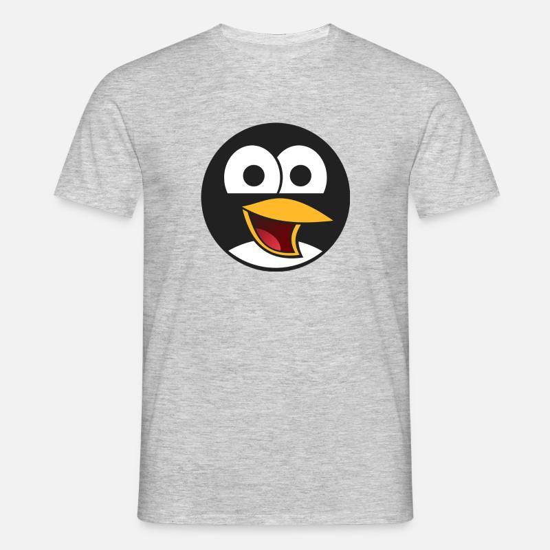 Vogel Comic - Männer T-Shirt - Grau meliert
