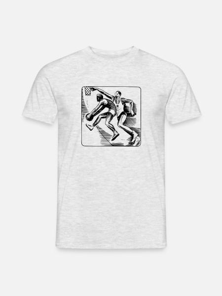 basketball - Men's T-Shirt - heather grey