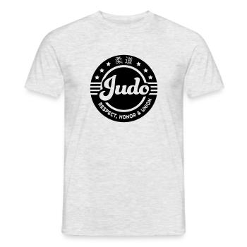 judo - Men's T-Shirt - heather grey - Front - AI Model Male 178 dark (178cm)