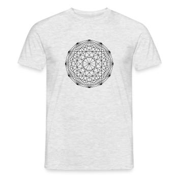 Geometrie Ornament - Männer T-Shirt - Grau meliert - Vorne - AI Model Male 178 dark (178cm)