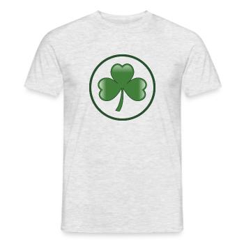 Trèfle irlandais Irlande - T-shirt homme - gris chiné - Devant - AI Model Male 178 dark (178cm)