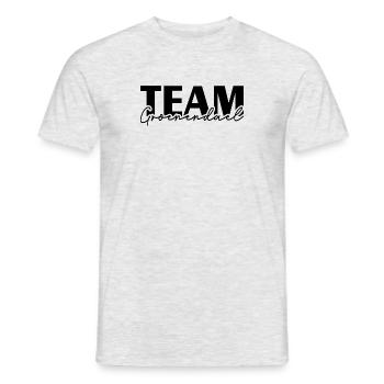 TEAM GROENENDAEL Dogs IGP Dog Sport Wilsigns - T-shirt homme - gris chiné - Devant - AI Model Male 178 dark (178cm)