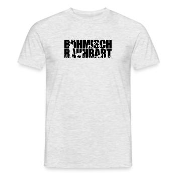 BOHÊME RAUHBART Chiens de chasse Chien de chasse Wilsigns - T-shirt homme - gris chiné - Devant - AI Model Male 178 dark (178cm)