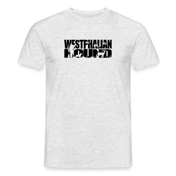 WESTPHALIAN HOUND Chien de chasse Chiens Chiens Wilsigns - T-shirt homme - gris chiné - Devant - AI Model Male 178 dark (178cm)