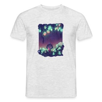 Zauberwald - Männer T-Shirt - Grau meliert - Vorne - AI Model Male 178 dark (178cm)