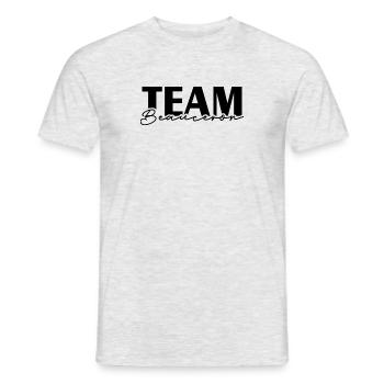 TEAM BEAUCERON Hundesport Wilsigns Hunde Hund - Männer T-Shirt - Grau meliert - Vorne - AI Model Male 178 dark (178cm)