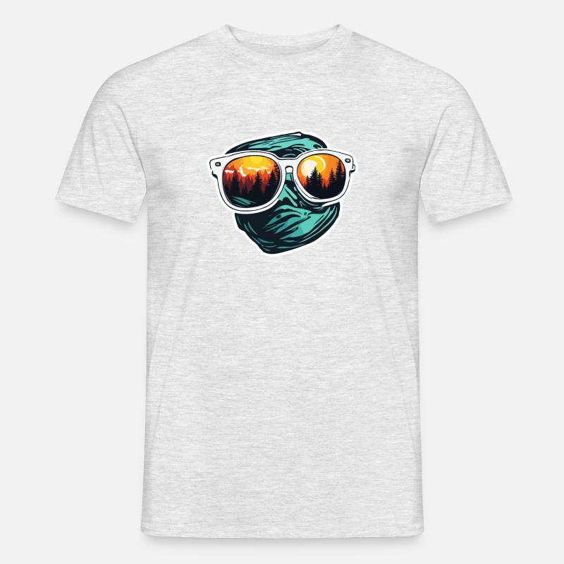 Sunglasses / Reflection / Forest / Reflection - Men's T-Shirt - heather grey