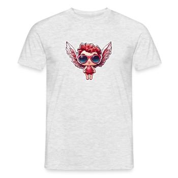 Cupid / Love / Arrow / Heart / Valentine's Day - Men's T-Shirt - heather grey - Front - AI Model Male 178 dark (178cm)