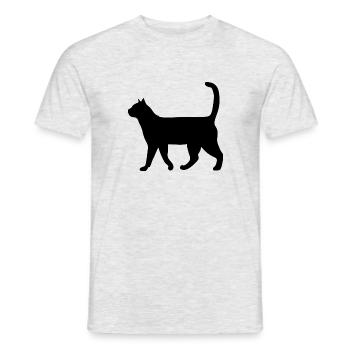 Poussins chat chats chat chats - T-shirt homme - gris chiné - Devant - AI Model Male 178 dark (178cm)