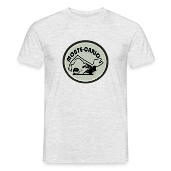 CIRCUIT AUTOMOBILE DE MONTE-CARLO - T-shirt homme - gris chiné - Devant - AI Model Male 178 dark (178cm)