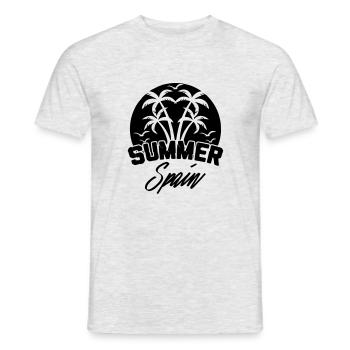 summer spain - Männer T-Shirt - Grau meliert - Vorne - AI Model Male 178 dark (178cm)