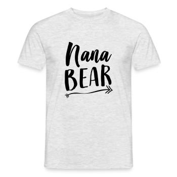 Nana bear - Men's T-Shirt - heather grey - Front - AI Model Male 178 dark (178cm)