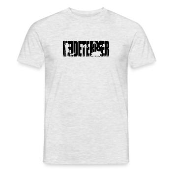 HEIDETERRIER Jagdhunde Jagdhund Wilsigns - Männer T-Shirt - Grau meliert - Vorne - AI Model Male 178 dark (178cm)