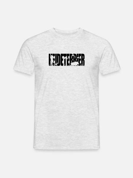 HEIDETERRIER Jagdhunde Jagdhund Wilsigns - Männer T-Shirt - Grau meliert