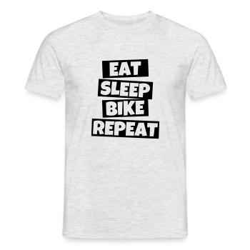 Cycling Gifts funny cyclists - Men's T-Shirt - heather grey - Front - AI Model Male 178 dark (178cm)