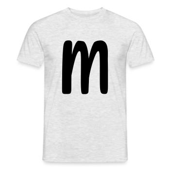 MM - Männer T-Shirt - Grau meliert - Vorne - AI Model Male 178 dark (178cm)