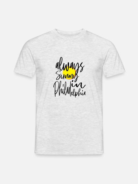 Philadelphie immer sonnig in Philadelphia - Männer T-Shirt - Grau meliert