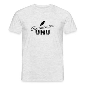 Gwamperter Uhu - schwarz - Männer T-Shirt - Grau meliert - Vorne - AI Model Male 178 dark (178cm)