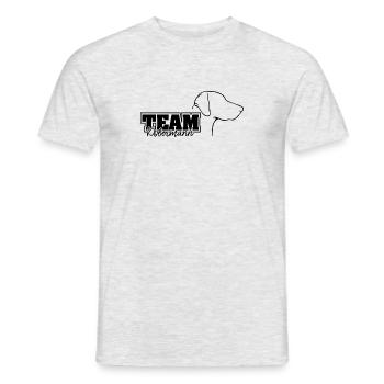 TEAM DOBERMANN Dogs Dog Wilsigns IGP Dog Sport - Men's T-Shirt - heather grey - Front - AI Model Male 178 dark (178cm)
