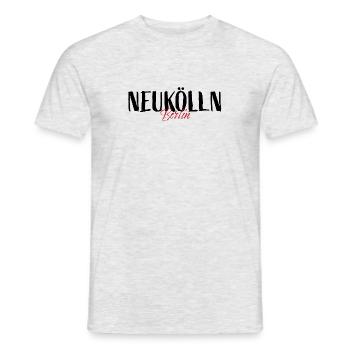 Neukölln - Männer T-Shirt - Grau meliert - Vorne - AI Model Male 178 dark (178cm)