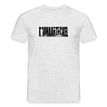 RAUHAARTECKEL Jagdhund Jagdhunde Wilsigns - Männer T-Shirt - Grau meliert - Vorne - AI Model Male 178 dark (178cm)
