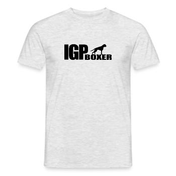 IGP BOXER Wilsigns Dogs Dog Gifts Dog Sport - T-shirt herr - gråmelerad - Fram - AI Model Male 178 dark (178cm)