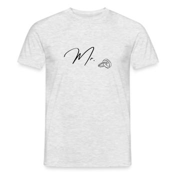 Mr. Mister - Männer T-Shirt - Grau meliert - Vorne - AI Model Male 178 dark (178cm)