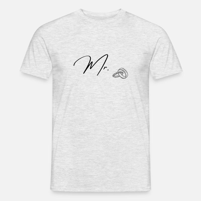 Mr. Mister - Männer T-Shirt - Grau meliert