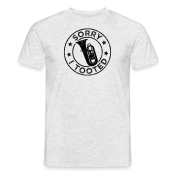 Tuba Tuba Orchestra Musicien Brass Band - T-shirt homme - gris chiné - Devant - AI Model Male 178 dark (178cm)
