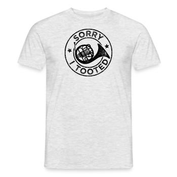 Français orchestre de cors musiciens fanfare - T-shirt homme - gris chiné - Devant - AI Model Male 178 dark (178cm)
