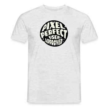 Pixel Perfect UI/UX User Experience UX Designer - Männer T-Shirt - Grau meliert - Vorne - AI Model Male 178 dark (178cm)