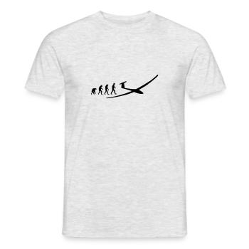 glider evolution - Men's T-Shirt - heather grey - Front - AI Model Male 178 dark (178cm)