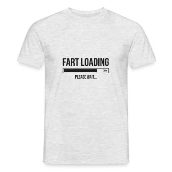 Fart Chargement Blague drôle Humour Blague Malodorante Cadeau - T-shirt homme - gris chiné - Devant - AI Model Male 178 dark (178cm)