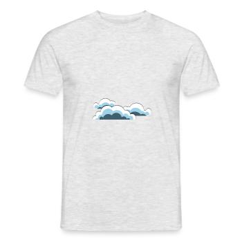 Clouds - Men's T-Shirt - heather grey - Front - AI Model Male 178 dark (178cm)