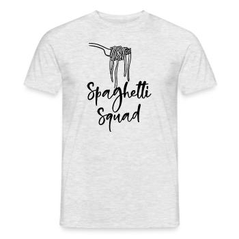 Spaghetti Squad pâtes Nouilles Cuisine italienne - T-shirt homme - gris chiné - Devant - AI Model Male 178 dark (178cm)