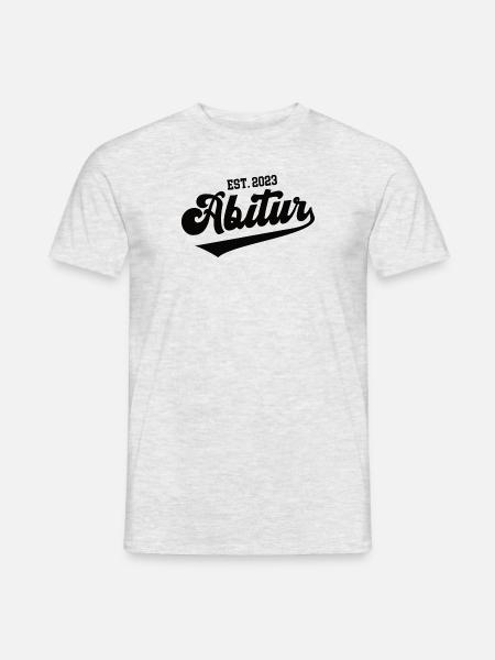 2023 Abitur Geschafft Abi Bestanden Schulabschluss - Männer T-Shirt - Grau meliert