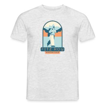 Fitz Roy Trek – Argentinien - Männer T-Shirt - Grau meliert - Vorne - AI Model Male 178 dark (178cm)