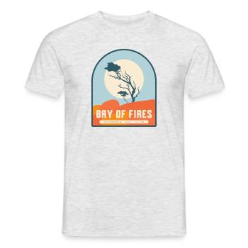 Bay of Fires - Tasmania, Australia - Men's T-Shirt - heather grey - Front - AI Model Male 178 dark (178cm)