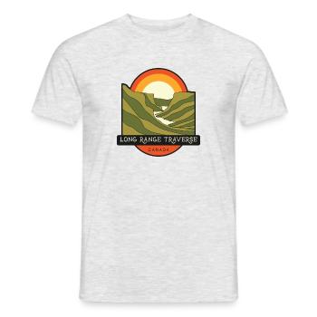 Traversée à longue distance – Canada - T-shirt homme - gris chiné - Devant - AI Model Male 178 dark (178cm)