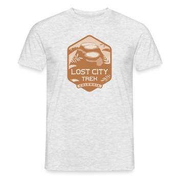 Lost City Trek - Colombie - T-shirt homme - gris chiné - Devant - AI Model Male 178 dark (178cm)