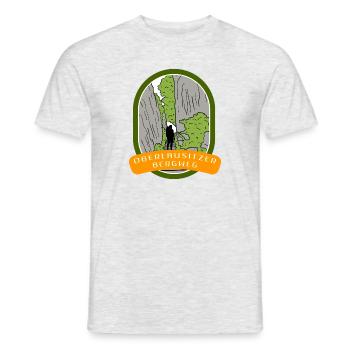 Sentier de montagne de Haute-Lusace - T-shirt homme - gris chiné - Devant - AI Model Male 178 dark (178cm)