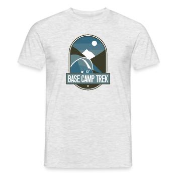 K2 Base Camp Trek - Men's T-Shirt - heather grey - Front - AI Model Male 178 dark (178cm)