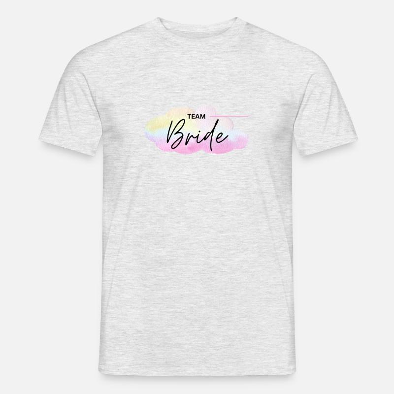 Team Bride - Rainbow Cloud - Men's T-Shirt - heather grey