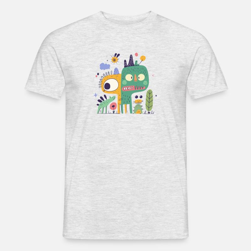Angsthasen - Männer T-Shirt - Grau meliert