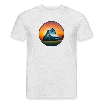 Bauernhof - Männer T-Shirt - Grau meliert - Vorne - AI Model Male 178 dark (178cm)