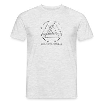 Berge / Mountaineering - Männer T-Shirt - Grau meliert - Vorne - AI Model Male 178 dark (178cm)